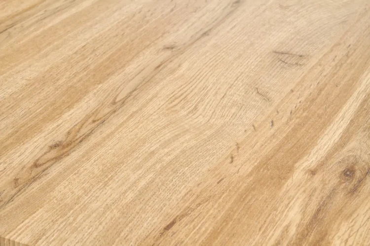 Ława stolik kawowy Xena Kwwadrat 60 cm z półką czarny / dąb naturalny
