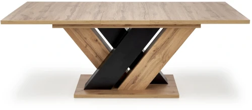 Stół rozkładany Brandon 160-200 cm do jadalni dąb wotan/czarny