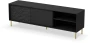 Szafka stolik pod telewizor Bullet RTV-1 180 cm czarny mat ze złotymi nogami