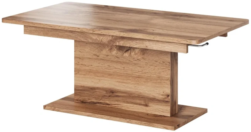 Ławostół rozkładany Busetti 126-167 cm podnoszony blat do salonu dąb wotan