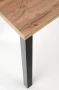 Stół Cobalt 120 cm w stylu loftowym do jadalni dąb wotan/czarny