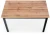 Stół Cobalt 120 cm w stylu loftowym do jadalni dąb wotan/czarny