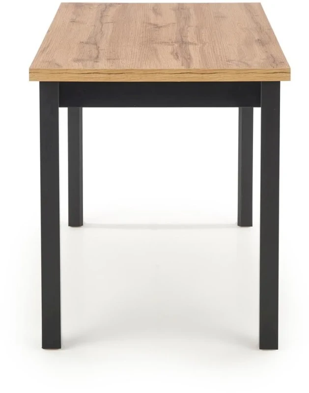 Stół Cobalt 120 cm w stylu loftowym do jadalni dąb wotan/czarny