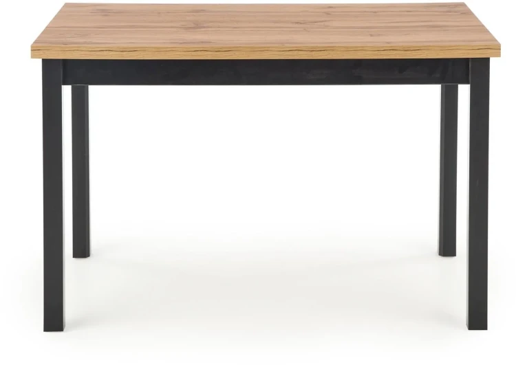 Stół Cobalt 120 cm w stylu loftowym do jadalni dąb wotan/czarny