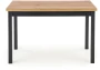 Stół Cobalt 120 cm w stylu loftowym do jadalni dąb wotan/czarny