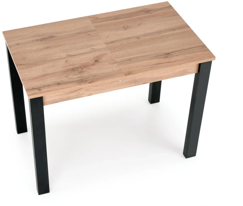 Stół rozkładany Gino 100-135 cm prostokątny do jadalni dąb wotan/czarny