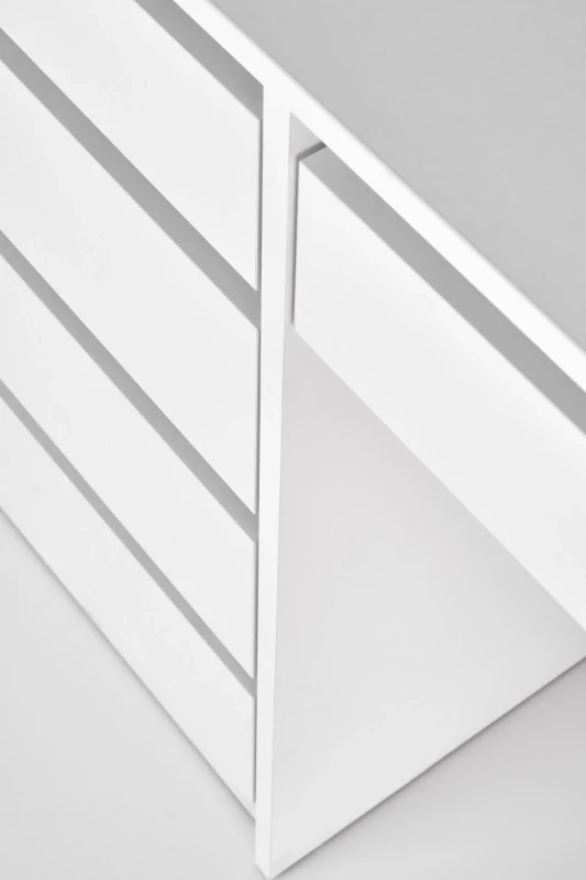 Toaletka Hollywood XL 120 cm z lustrem oświetlenie LED do sypialni biały