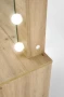 Toaletka Hollywood 94 cm z lustrem oświetlenie LED do sypialni dąb artisan
