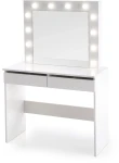 Toaletka Hollywood 94 cm z lustrem oświetlenie LED do sypialni biały