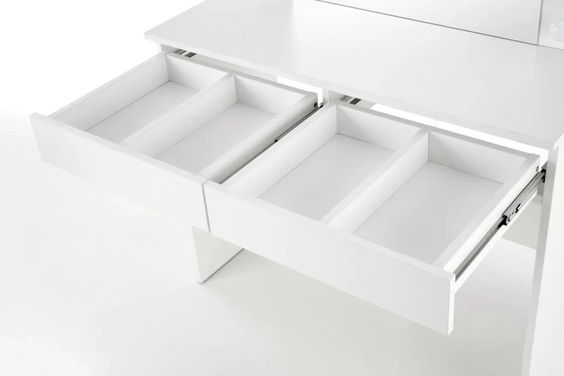 Toaletka Hollywood 94 cm z lustrem oświetlenie LED do sypialni biały