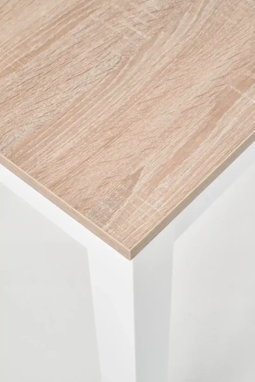 Stół Ksawery 120 cm prostokątny 4-osobowy do jadalni dąb sonoma / biały