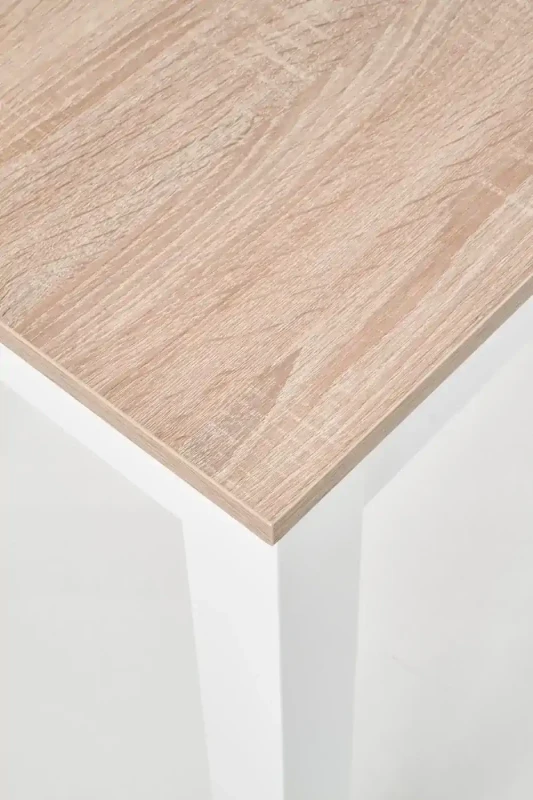Stół Ksawery 120 cm prostokątny 4-osobowy do jadalni dąb sonoma / biały