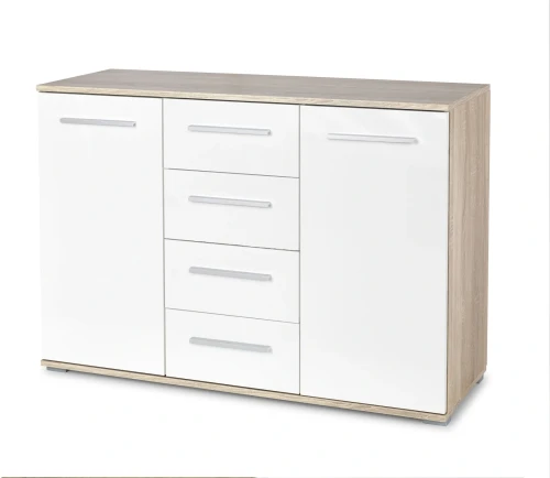 Komoda Lima KM-4 dąb sonoma / biały