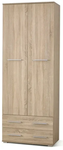 Regał Lima 77 cm z 2 szufladami do salonu dąb sonoma