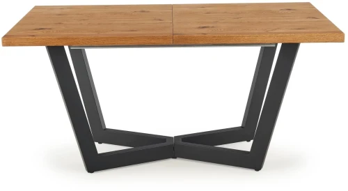 Stół rozkładany Massive 160-250 cm loftowy do jadalni jasny dąb/czarny