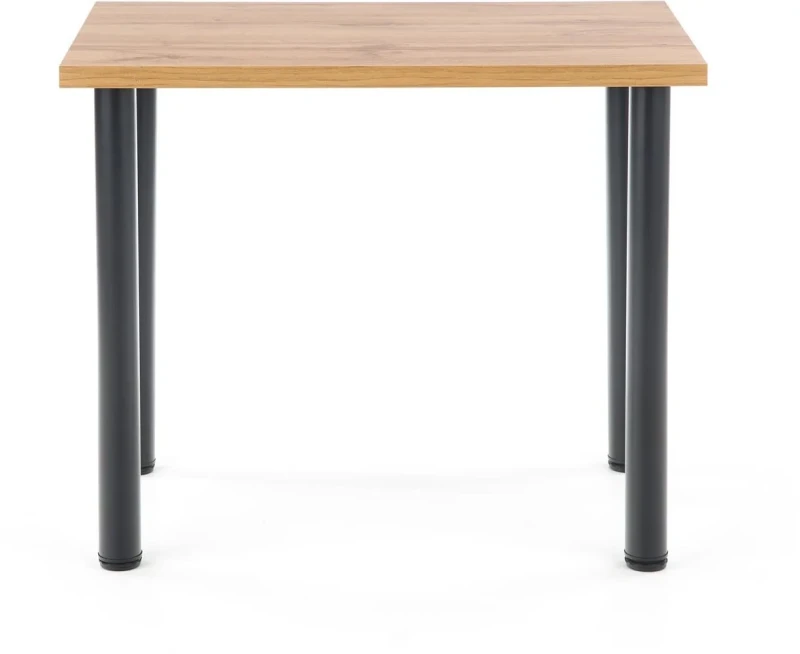 Stół Modex 90 cm blat 32 mm do jadalni dąb wotan/czarny