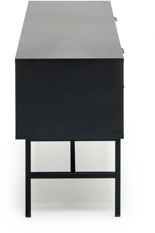 Szafka RTV Murano 150 cm z szufladami do salonu dąb artisan/czarny