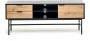 Szafka RTV Murano 150 cm z szufladami do salonu dąb artisan/czarny