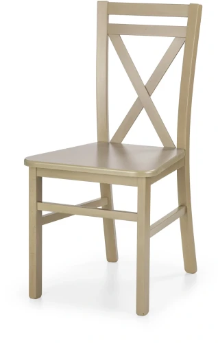 Krzesło drewniane Dariusz 2 w stylu skandynawskim do jadalni dąb sonoma