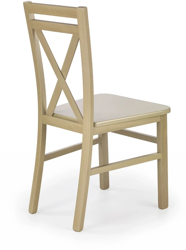 Krzesło drewniane Dariusz 2 w stylu skandynawskim do jadalni dąb sonoma