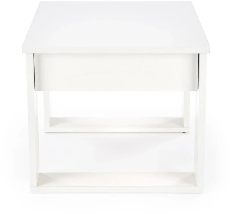 Stolik kawowy Nea Kwadrat 60 cm ława z szufladą do salonu biały
