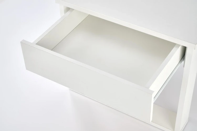 Stolik kawowy Nea Kwadrat 60 cm ława z szufladą do salonu biały