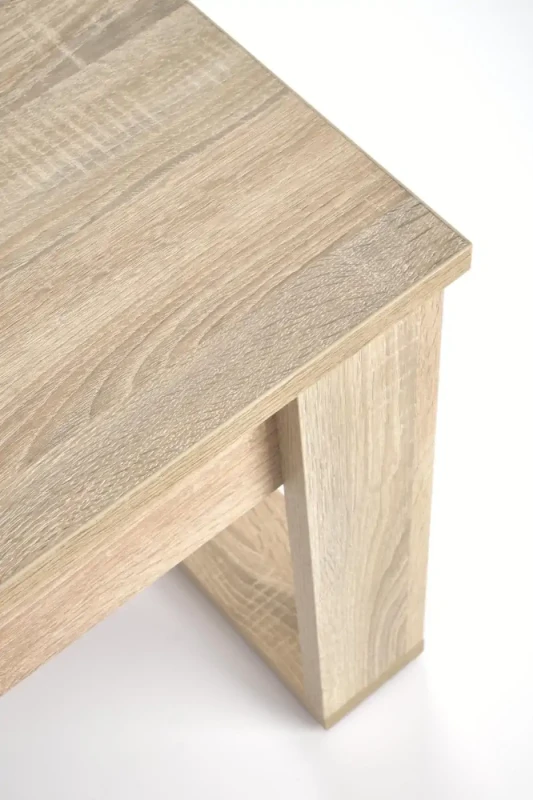 Stolik kawowy Nea Kwadrat 60 cm z szufladą do salonu dąb sonoma