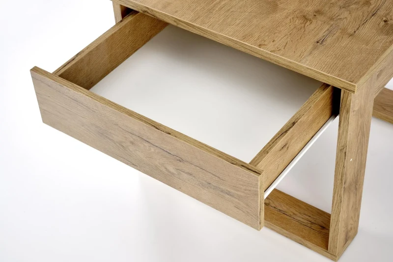 Stolik kawowy Nea Kwadrat 60 cm z szufladą do salonu dąb wotan