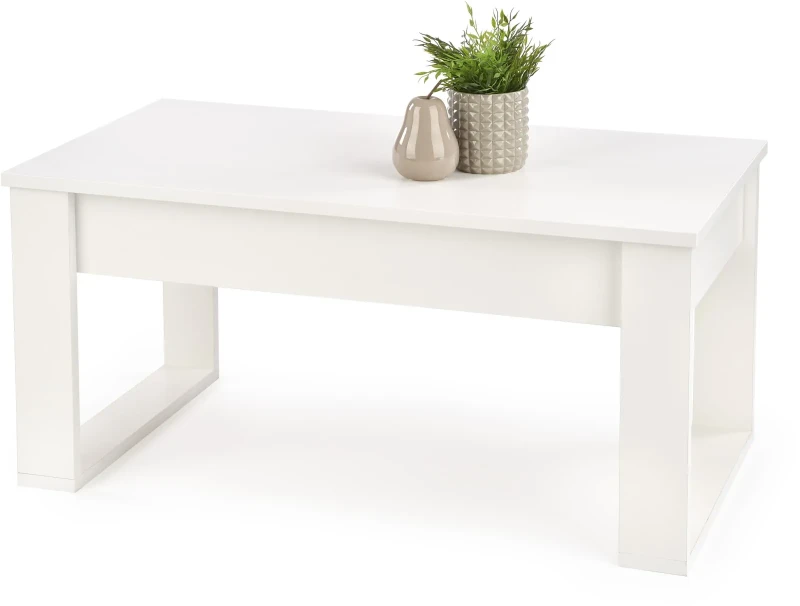 Stolik kawowy Nea 110 cm ława z 2 szufladami do salonu biały