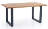 Stół rozkładany Perez 160-250 cm dąb jasny / czarny