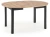 Stół rozkładany Ringo 102-142 cm okrągły do jadalni dąb artisan/czarny