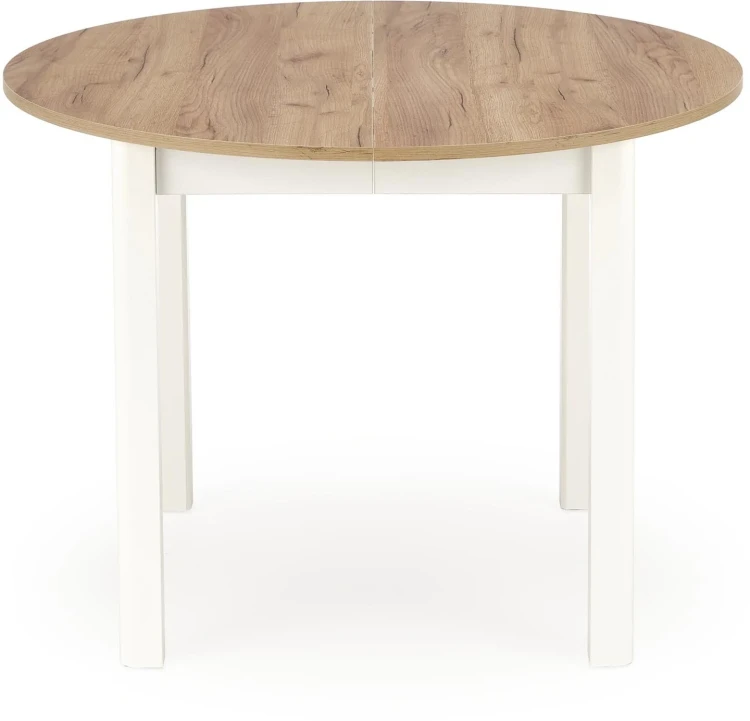 Stół rozkładany Ringo 102-142 cm biały / dąb craft