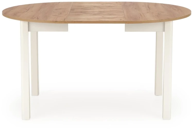 Stół rozkładany Ringo 102-142 cm biały / dąb craft
