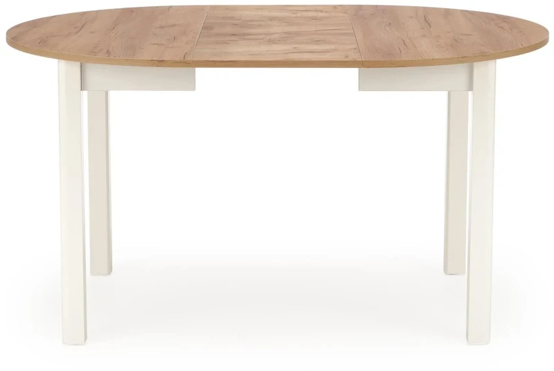 Stół rozkładany Ringo 102-142 cm biały / dąb craft