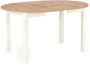 Stół rozkładany Ringo 102-142 cm biały / dąb craft
