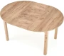 Stół rozkładany Ringo 102-142 cm okrągły do jadalni dąb craft