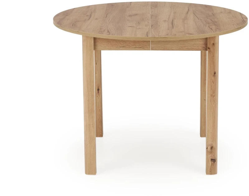 Stół rozkładany Ringo 102-142 cm okrągły do jadalni dąb craft
