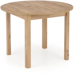 Stół rozkładany Ringo 102-142 cm okrągły do jadalni dąb craft