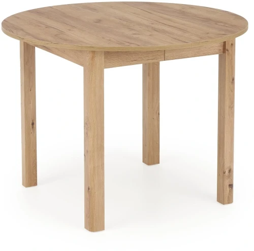 Stół rozkładany Ringo 102-142 cm okrągły do jadalni dąb craft