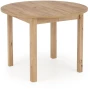 Stół rozkładany Ringo 102-142 cm okrągły do jadalni dąb craft