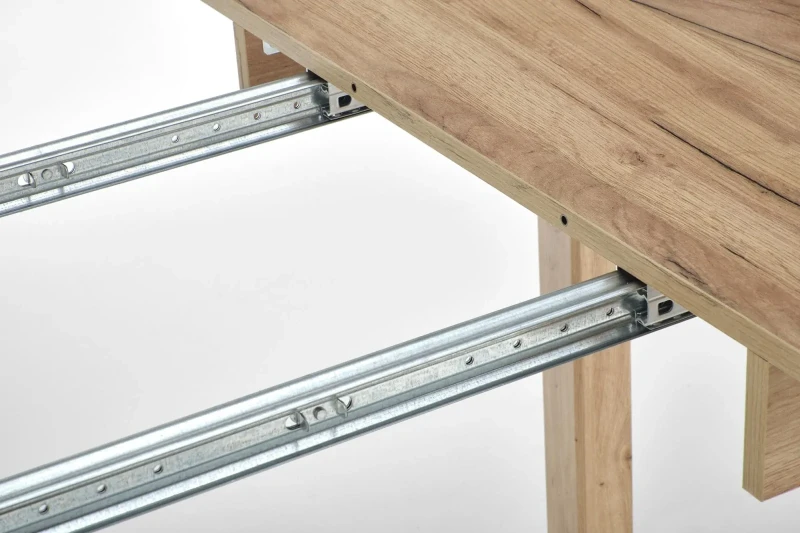 Stół rozkładany Ringo 102-142 cm okrągły do jadalni dąb craft