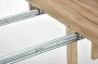 Stół rozkładany Ringo 102-142 cm okrągły do jadalni dąb craft