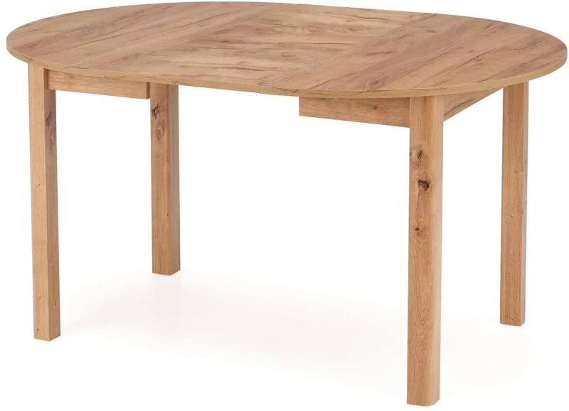 Stół rozkładany Ringo 102-142 cm okrągły do jadalni dąb craft