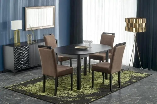 Stół rozkładany Ringo 102 - 142 cm czarny