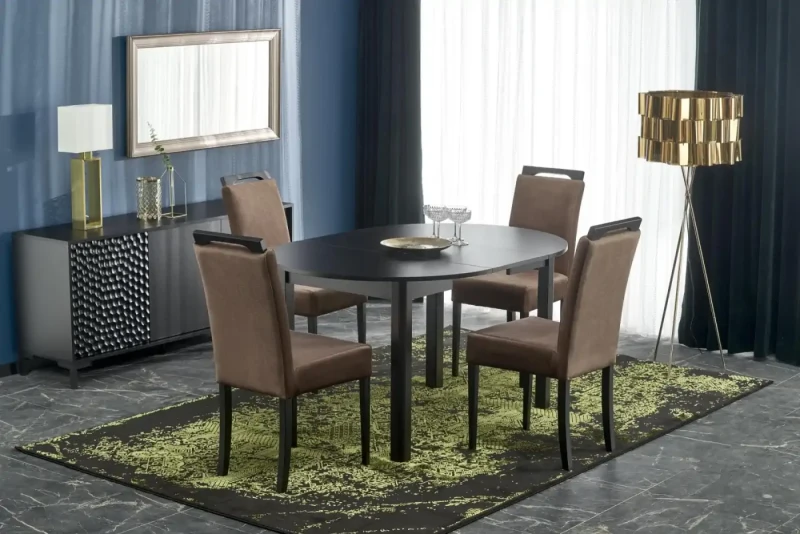 Stół rozkładany Ringo 102 - 142 cm czarny
