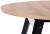 Stół rozkładany Ruben 102-142 cm okrągły do jadalni dąb artisan/czarny