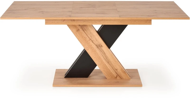 Stół rozkładany Xarelto 130-175 cm 6-osobowy do jadalni dąb wotan/czarny