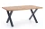 Stół rozkładany Xavier 160 - 250 cm czarny / dąb jasny