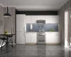 Zestaw mebli kuchennych Daria 240 cm z blatem 28 mm dąb sonoma/biały