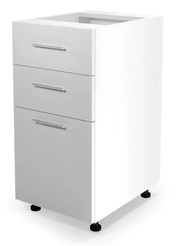 Szafka kuchenna Vento 40 cm dolna stojąca z szufladami biały